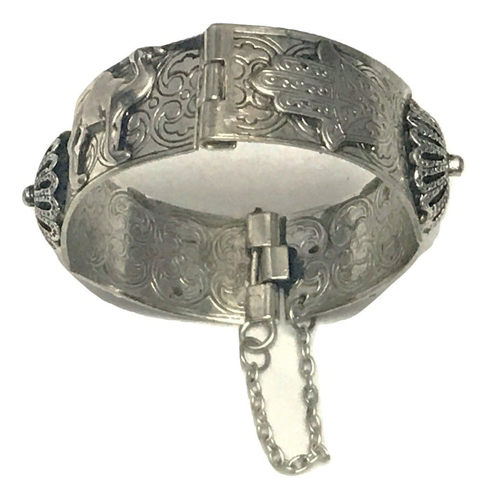 Silver Khasma Vintage Cuff Bracelet