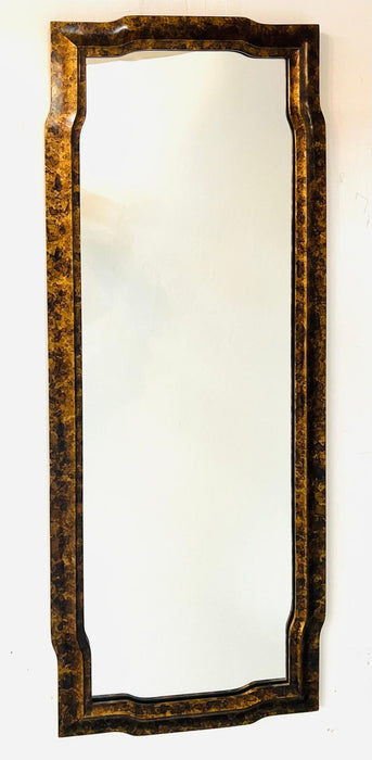 John Widdicomb for John Stuart Mid-Century Modern Faux Tortoise Wall Mirror
