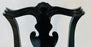 Vintage Hickory Black Lacquer Chippendale Style Dining Chairs, Set of 8