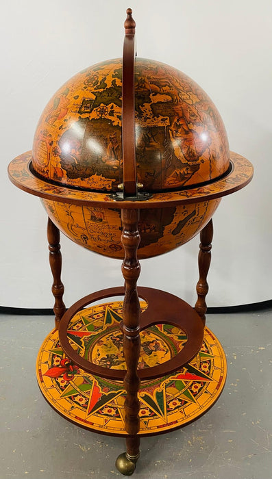 Large Terrestrial and Celestial Globe With Astrological Signs, Circa 1970