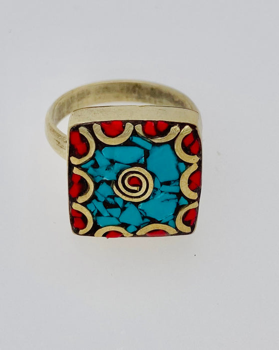 1950's Sterling Silver Vintage Tribal Moroccan Ring