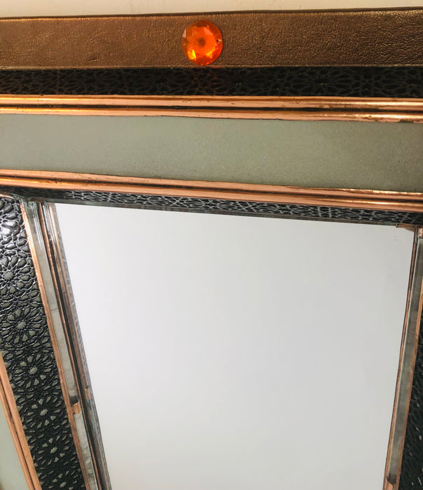 Lighted Art Deco Moroccan Style Vanity Mirror or Wall Mirror