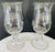 Modern Clear Glass Candleholder or Vase, a Pair