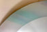 David Marshall Signed Modern Stained Glass Pastel Color Round Frame Mirror