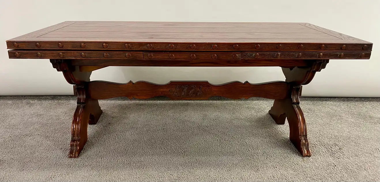 Antique Regency Style Rosewood Coffee or Cocktail Table with Two extensions