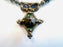 Tribal Moroccan Turquoise & Silver Necklace With Diamond Shaped Pendant