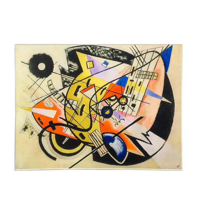 Abstract Lithograph After Wassily Kandinsky, Framed 1994