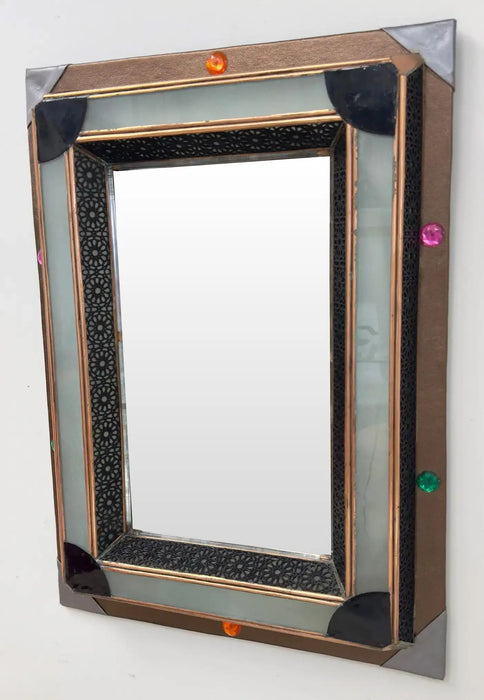 Lighted Art Deco Moroccan Style Vanity Mirror or Wall Mirror