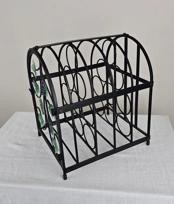 Rustic Metal Display Rack Rustic Vintage Black Metal Ivy Wine Table Display Rack