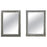 Art Deco Style Black & White Resin Diamond Design Wall or Console Mirror, a pair
