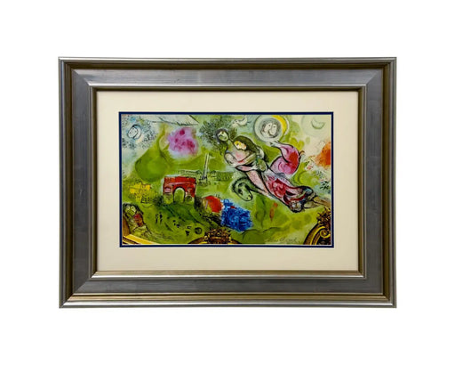 Marc Chagall Romeo & Juliet Original Lithograph Signed & Framed 1975