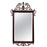 Baker Georgian Chippendale Carved Mahogany Wall Mantel Mirror Fretwork Crest