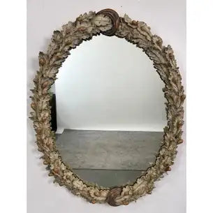 Black Forest Style Oval Oak Leaf & Acorn Mirror by Mirror Fair, Stephen Cavallo