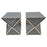 Art Deco style sculptural side tables or stools 