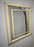 Karl Springer Style Mid-Century Modern Lacquered Beige Frame Wall Mirror