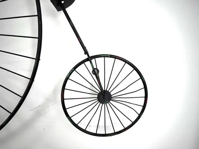 Curtis Jere High Wheel Bicycle Iron Sculpture & Wall Decor 1960's