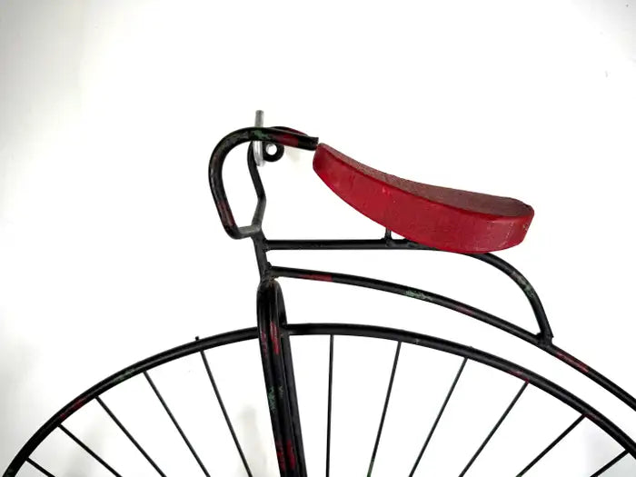 Curtis Jere High Wheel Bicycle Iron Sculpture & Wall Decor 1960's