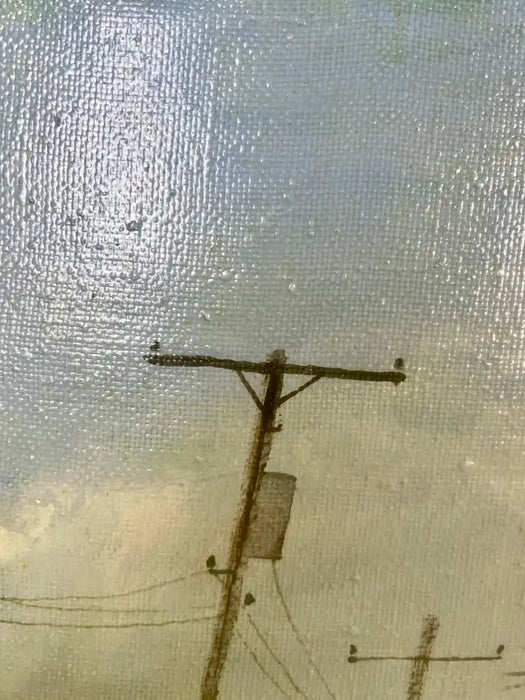 Alex Bloch Quiet Country Road Oil on Canvas Signed & Framed 2000' s