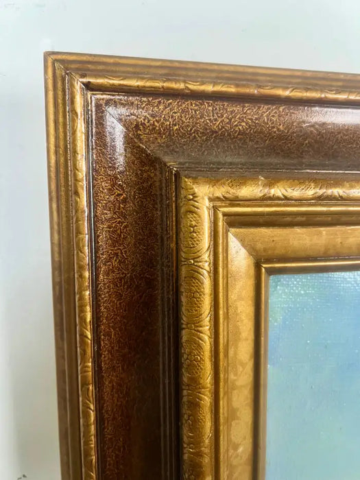 Alex Bloch Quiet Country Road Oil on Canvas Signed & Framed 2000' s