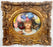 Romantic Belle Époque Portrait of a Lady in Gilded Rococo Frame Print on Canvas 1990's