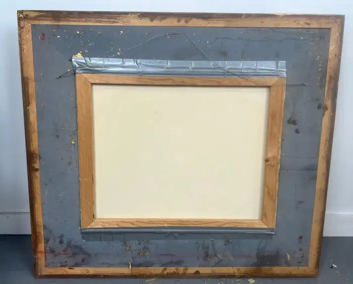 Romantic Belle Époque Portrait of a Lady in Gilded Rococo Frame Print on Canvas 1990's