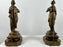 French Art Nouveau Bronze Figural Table Lamp, a Pair