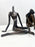 Modernist Figural Limited Edition Bronze Sculpture, Set of 3, Signed & Numbered 1980's