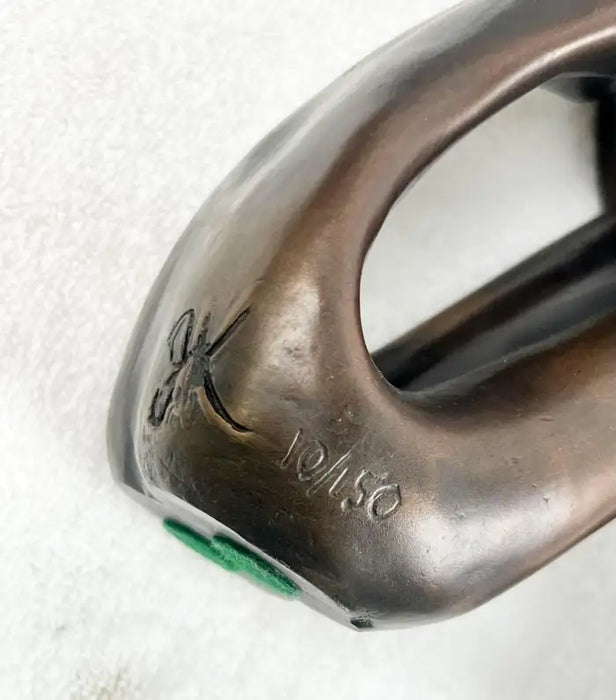 Modernist Figural Limited Edition Bronze Sculpture, Set of 3, Signed & Numbered 1980's