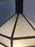 Art Deco White Milk Glass Handmade Chandelier, Pendant, Lantern, a Pair