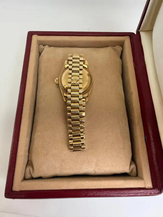 Rolex 69178 Datejust 18k Yellow Gold Diamond Bezel & Dial Ladies 26 mm Watch