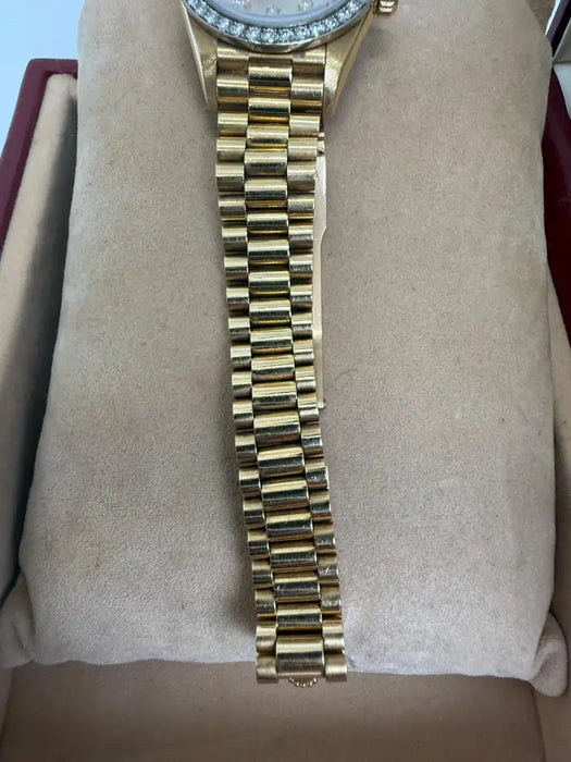 Rolex 69178 Datejust 18k Yellow Gold Diamond Bezel & Dial Ladies 26 mm Watch