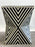 Art Deco Style Black & White Resin Sculptural Side End Table or Stool, a Pair