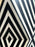 Art Deco Style Black & White Resin Sculptural Side End Table or Stool, a Pair