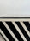 Art Deco Style Black & White Resin Sculptural Side End Table or Stool, a Pair