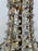 Vintage French Empire Style Gilt Bronze & Tiered Crystal & Beads Chandelier
