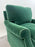 Hollywood Regency Style Custom Overstuffed Emerald Velvet Armchair