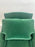 Hollywood Regency Style Custom Overstuffed Emerald Velvet Armchair