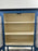 Modern Farmhouse Blue Solid Pin with Silver-Tone Mesh Doors Server or Cabinet