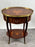 French Baroque Revival Style Oval Marquetry Side or End Table with Ormolu Accent