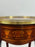French Baroque Revival Style Oval Marquetry Side or End Table with Ormolu Accent
