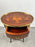 French Baroque Revival Style Oval Marquetry Side or End Table with Ormolu Accent