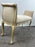 20th C French Louis XV Style Off-White & Beige Upholstered Bench or Window Seat