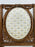 Vintage French Louis XVI Style Oak Side Chairs, Carved Cameo Back, Pair