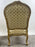 French Louis XV Style Bergère Armchair, Painted Frame, Floral Embroidery, a Pair