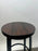 Vintage Industrial Style Round Wood Top Bar Stools w Black Iron Legs, Set of 4
