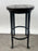 Vintage Industrial Style Round Wood Top Bar Stools w Black Iron Legs, Set of 4
