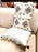 Boho Chic Moroccan Wool Beaded White & Purple Geometrical Design Pillow, a Pair