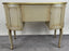 French Provincial Style Kidney Shaped Lady Writing or Vanity Desk with Ottoman