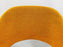 Eero Saarinen for Knoll MCM Tumeric Orange Uphostery Side Chair, a Pair