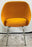 Eero Saarinen for Knoll MCM Tumeric Orange Uphostery Side Chair, a Pair